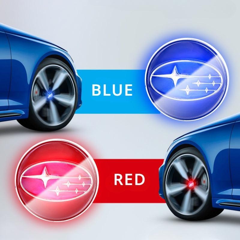 Suitable For Subaru Magnetic Suspension Hub Caps & LED Suspension Luminous Wheel Hub Lights-Greetlamp