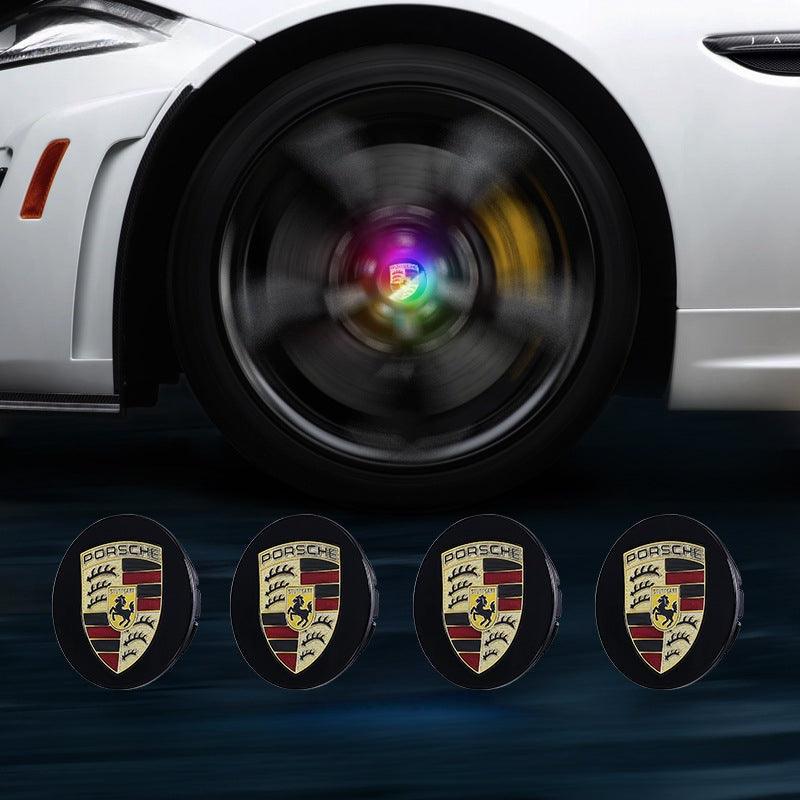 Suitable For Porsche Magnetic Suspension Hub Caps & LED Suspension Luminous Wheel Hub Lights-Greetlamp