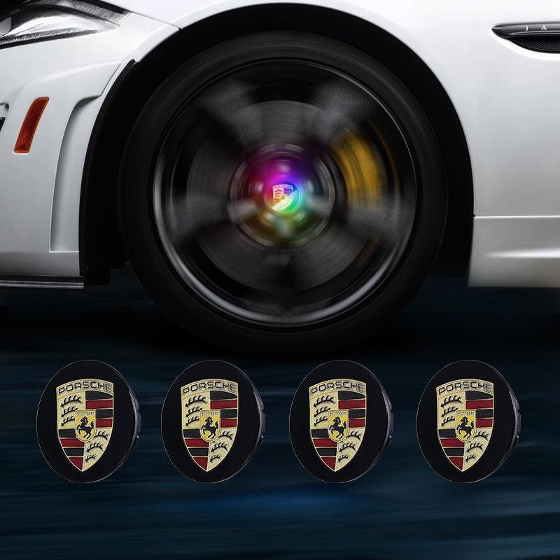 Suitable For Porsche Magnetic Suspension Hub Caps & LED Suspension Luminous Wheel Hub Lights-Greetlamp