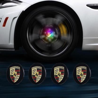 Suitable For Porsche Magnetic Suspension Hub Caps & LED Suspension Luminous Wheel Hub Lights-Greetlamp