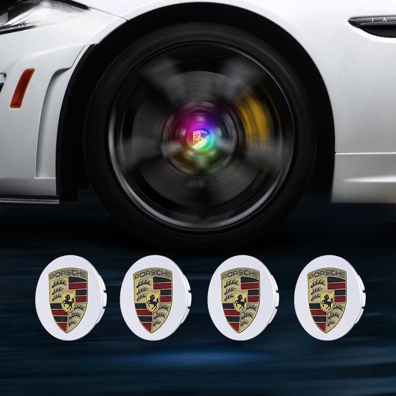 Suitable For Porsche Magnetic Suspension Hub Caps & LED Suspension Luminous Wheel Hub Lights-Greetlamp
