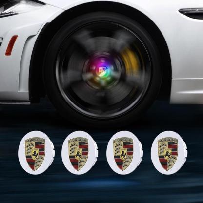 Suitable For Porsche Magnetic Suspension Hub Caps & LED Suspension Luminous Wheel Hub Lights-Greetlamp