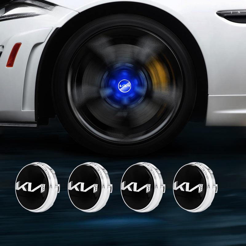 Suitable For KIA Magnetic Suspension Hub Caps & LED Suspension Luminous Wheel Hub Lights-Greetlamp
