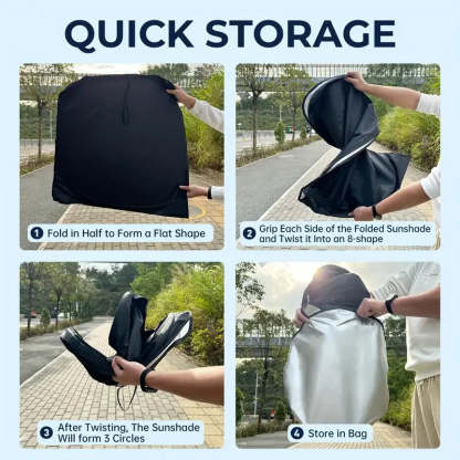 Car Windshield Sunshade - Free Storage Bag-Greetlamp