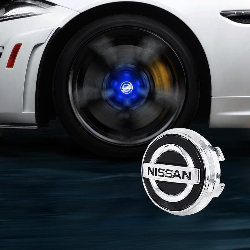 Suitable For Nissan Magnetic Suspension Hub Caps & LED Suspension Luminous Wheel Hub Lights-Greetlamp