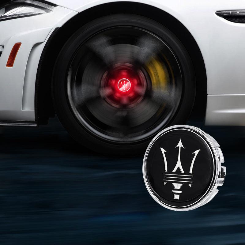 Suitable For Maserati Magnetic Suspension Hub Caps & LED Suspension Luminous Wheel Hub Lights-Greetlamp