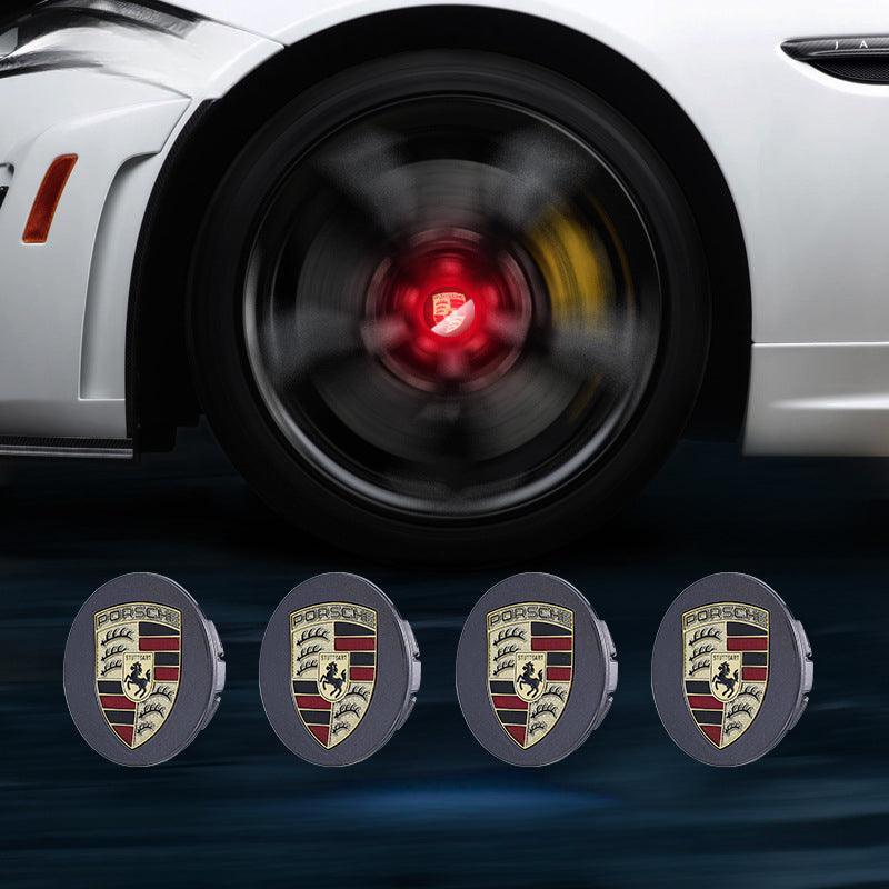 Suitable For Porsche Magnetic Suspension Hub Caps & LED Suspension Luminous Wheel Hub Lights-Greetlamp