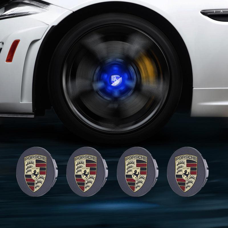 Suitable For Porsche Magnetic Suspension Hub Caps & LED Suspension Luminous Wheel Hub Lights-Greetlamp