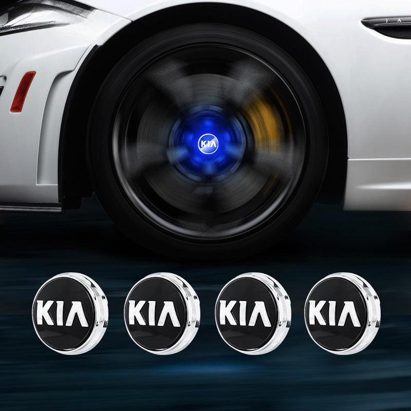 Suitable For KIA Magnetic Suspension Hub Caps & LED Suspension Luminous Wheel Hub Lights-Greetlamp