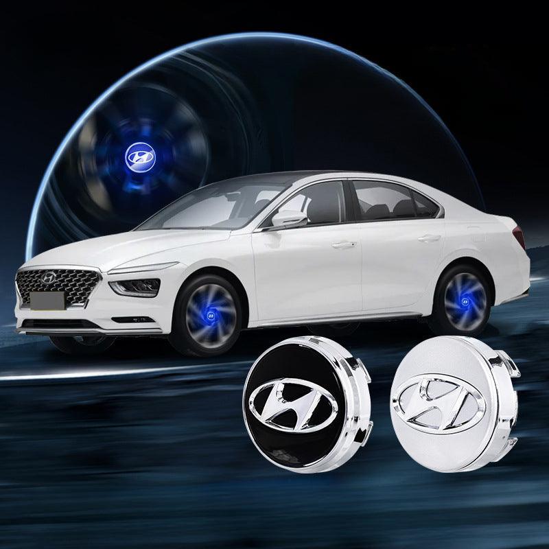 Suitable For Hyundai Magnetic Suspension Hub Caps & LED Suspension Luminous Wheel Hub Lights-Greetlamp