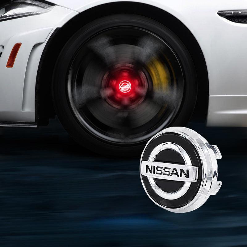 Suitable For Nissan Magnetic Suspension Hub Caps & LED Suspension Luminous Wheel Hub Lights-Greetlamp