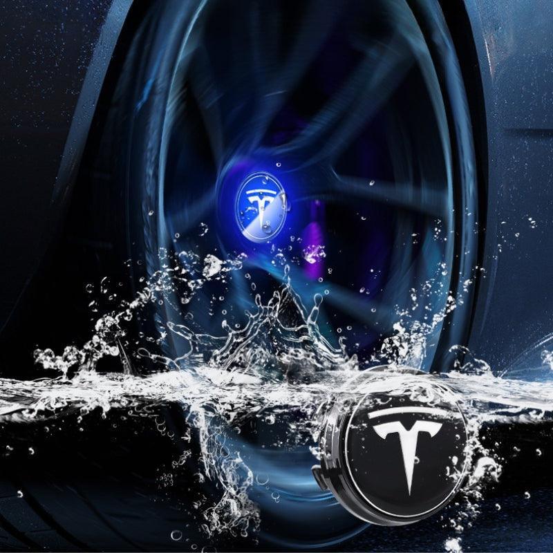 Suitable For Tesla Magnetic Suspension Hub Caps & LED Suspension Luminous Wheel Hub Lights-Greetlamp