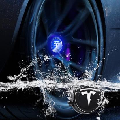 Suitable For Tesla Magnetic Suspension Hub Caps & LED Suspension Luminous Wheel Hub Lights-Greetlamp