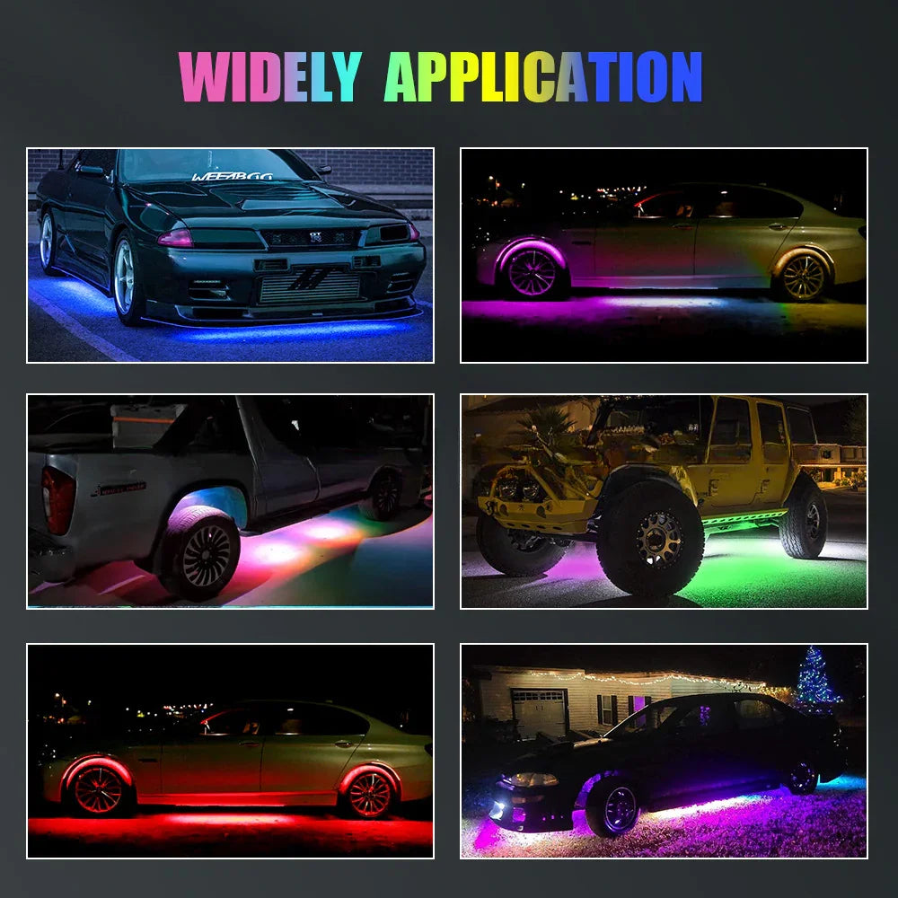 RGB Chassis Light APP Control Ambient Light LED Car Neon Light-Greetlamp