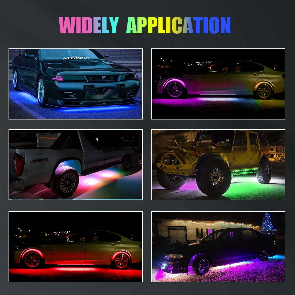 RGB Chassis Light APP Control Ambient Light LED Car Neon Light-Greetlamp