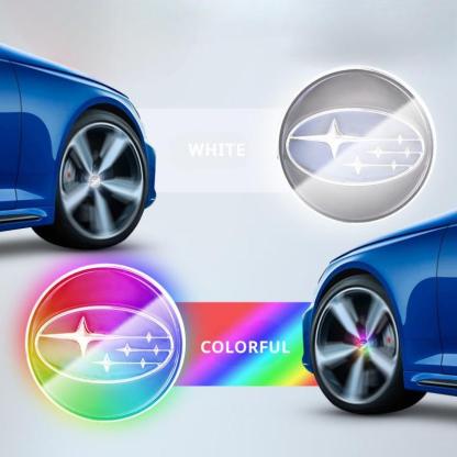 Suitable For Subaru Magnetic Suspension Hub Caps & LED Suspension Luminous Wheel Hub Lights-Greetlamp
