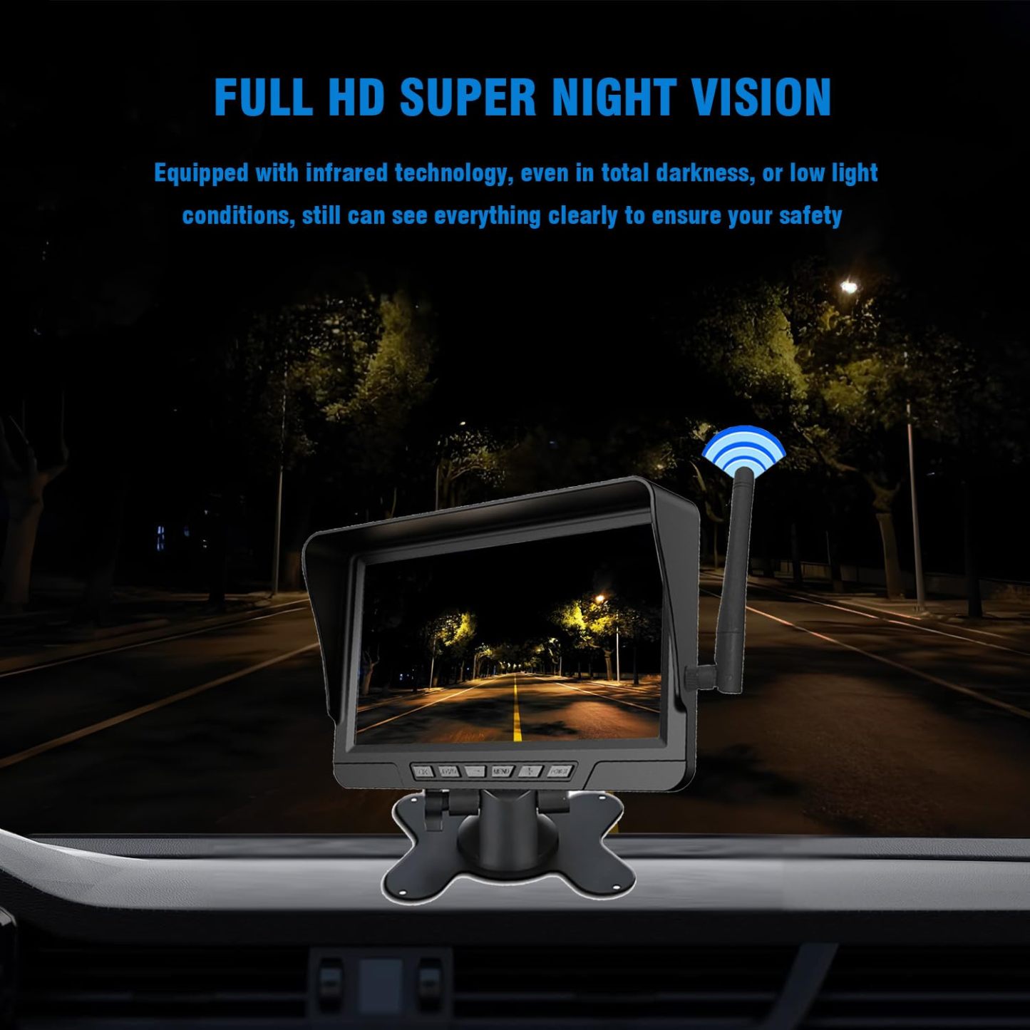 Magnetic Solar Wireless Backup Camera