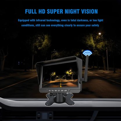 Magnetic Solar Wireless Backup Camera