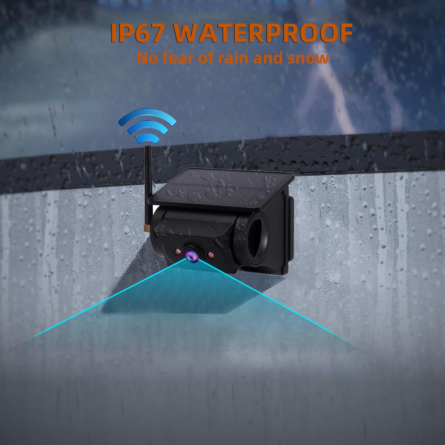 Magnetic Solar Wireless Backup Camera