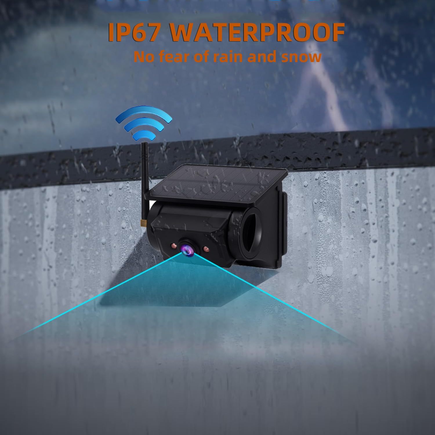 Magnetic Solar Wireless Backup Camera