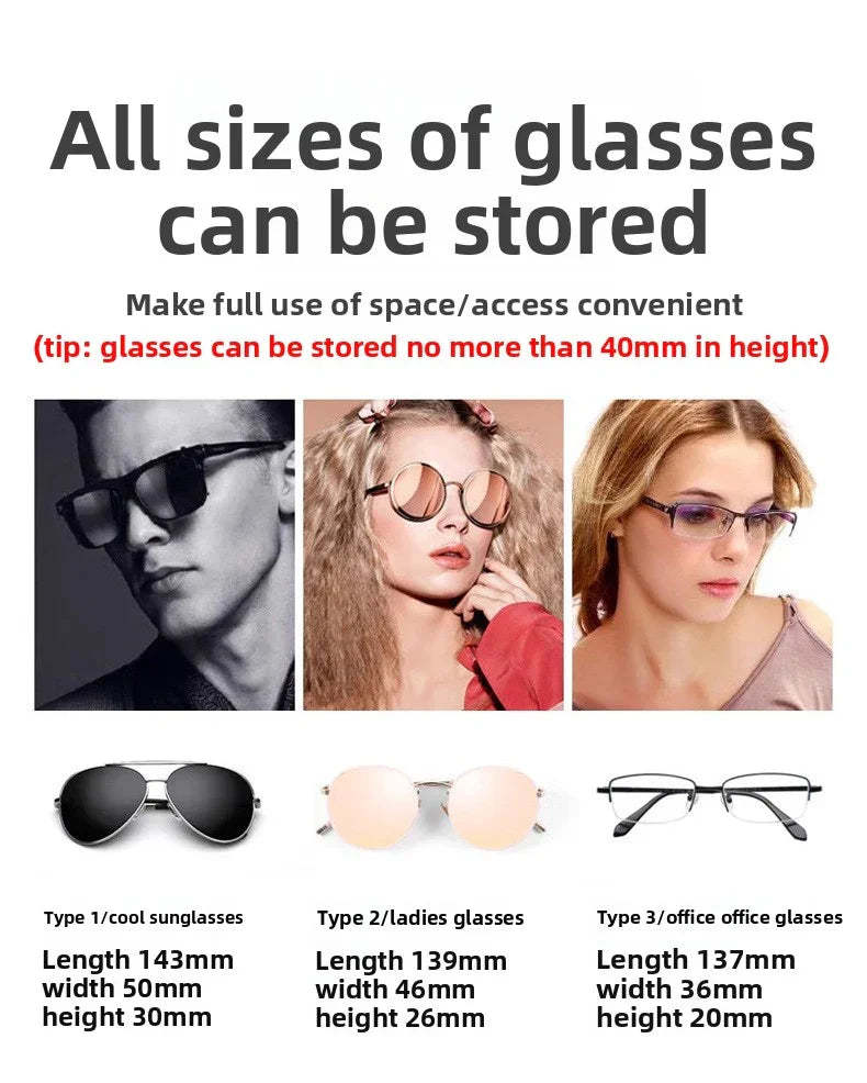 Car Press Open Eyeglass Case-Greetlamp