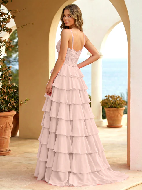 Fuchsia A Line  Applique Bow Prom Gowns with Slit