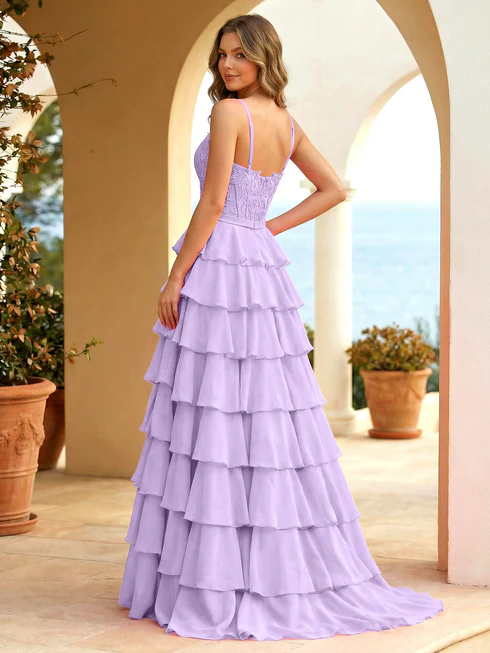 Fuchsia A Line  Applique Bow Prom Gowns with Slit