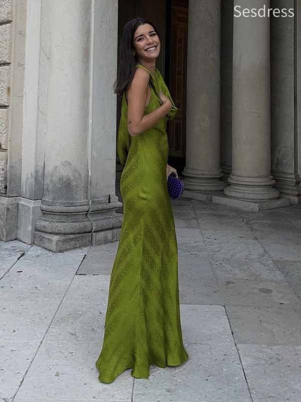 Premium Backless Side Slit Mermaid Long Evening Dress,Prom Dress