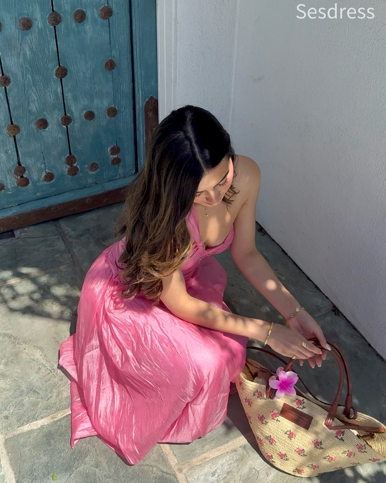 Elegant Sweetheart One Shoulder A-line Long Party Dress,Prom Dress