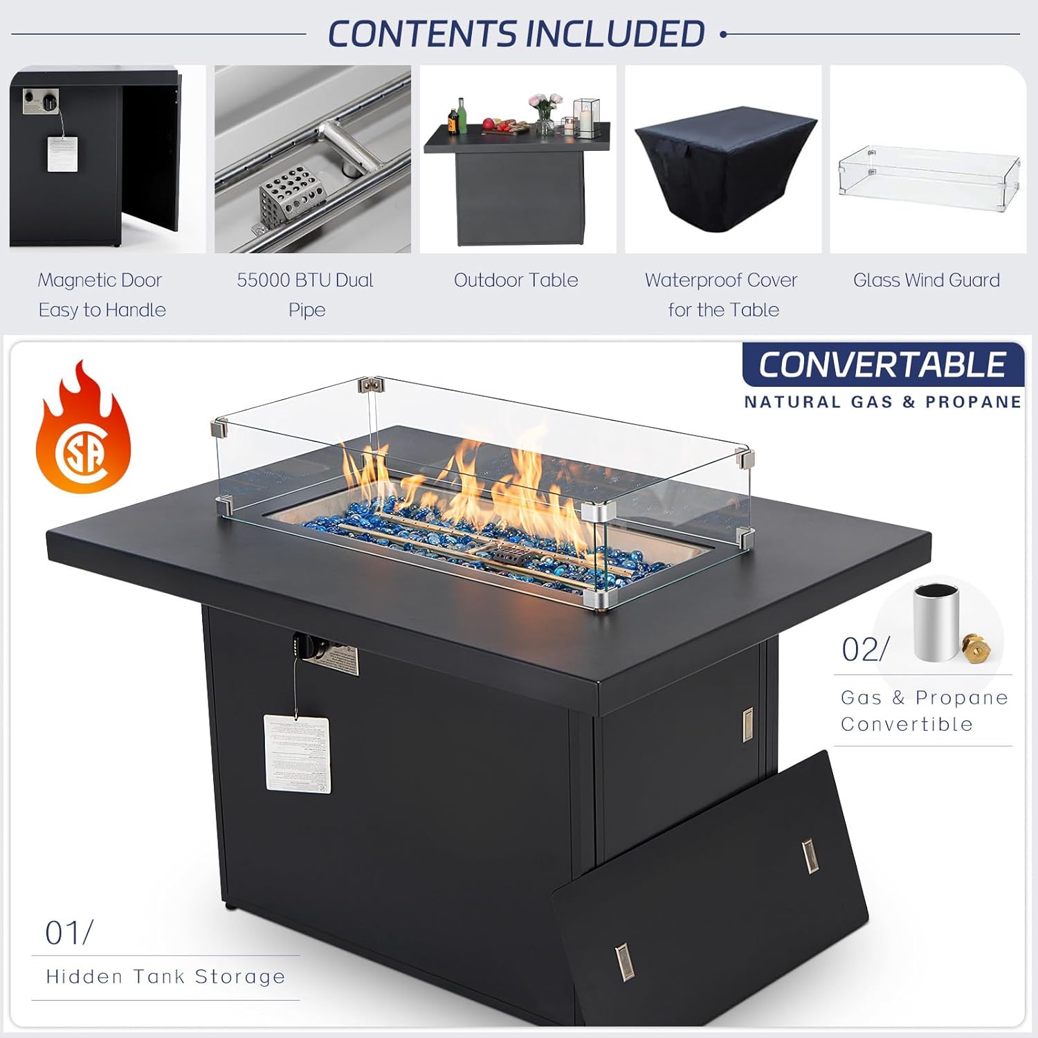 9 Piece Extra Large Luxurious Aluminum Outdoor Sectional Seating with Sun Lounger, All Weather Modular Patio Furniture Set, 500 lbs Heavy Duty Conversation Sofa