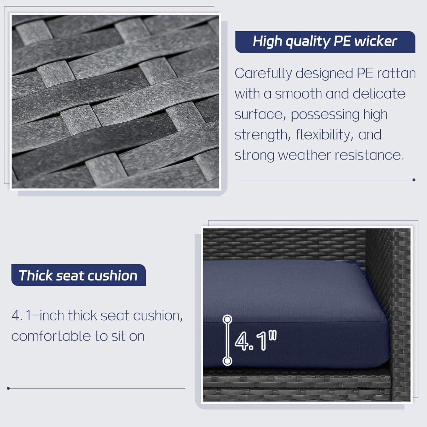 13 Piece High Back Large Outdoor Sectional Sets with Firepit, Extra Wide Deep Seat Patio Sets Modular, All-Weather High Weight Capacity Backyard Sitting Sets