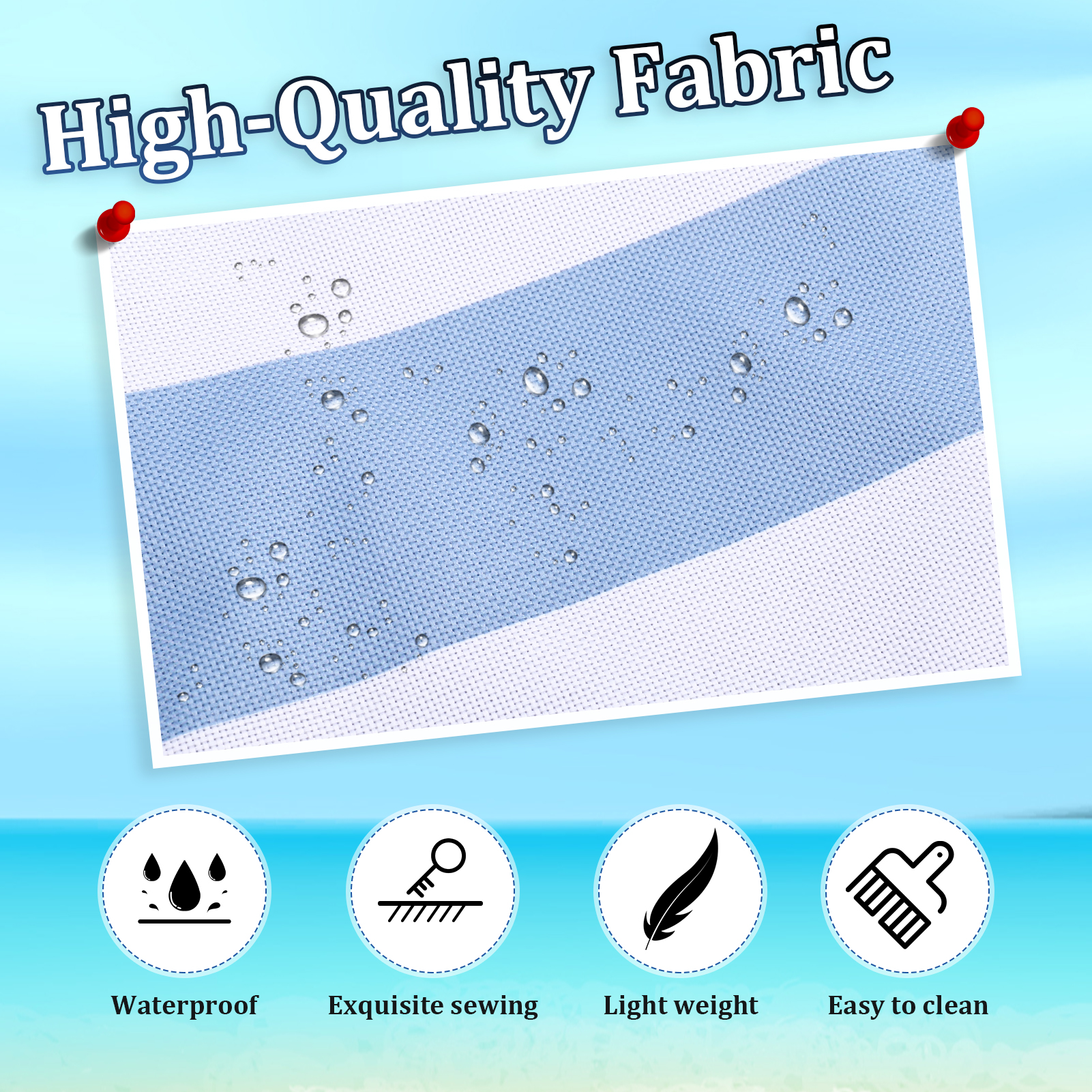 Bocaoying Women's Striped Beach Bag with Water-Resistant Design, Foldable Beach Tote with 2 Mesh Side Pockets, Large Beach Bag Featuring Back Zipper, Cute Woven Travel Bag for Women's Essentials