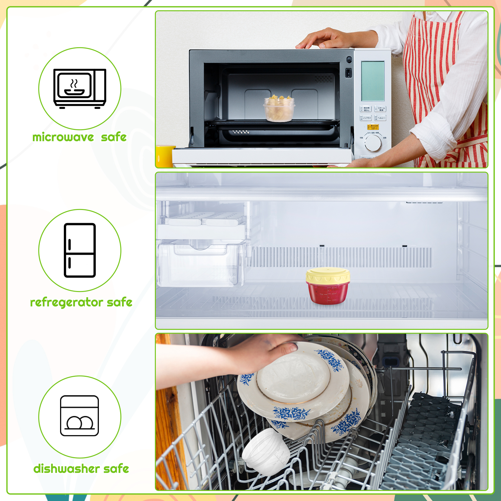 AOWOO 18 Pack 2.7 Oz Salad Dressing Container To Go with Lids, Plastic Reusable Condiment Cups Containers, Dishwasher and Microwave Safe Tiny Sauce Containers