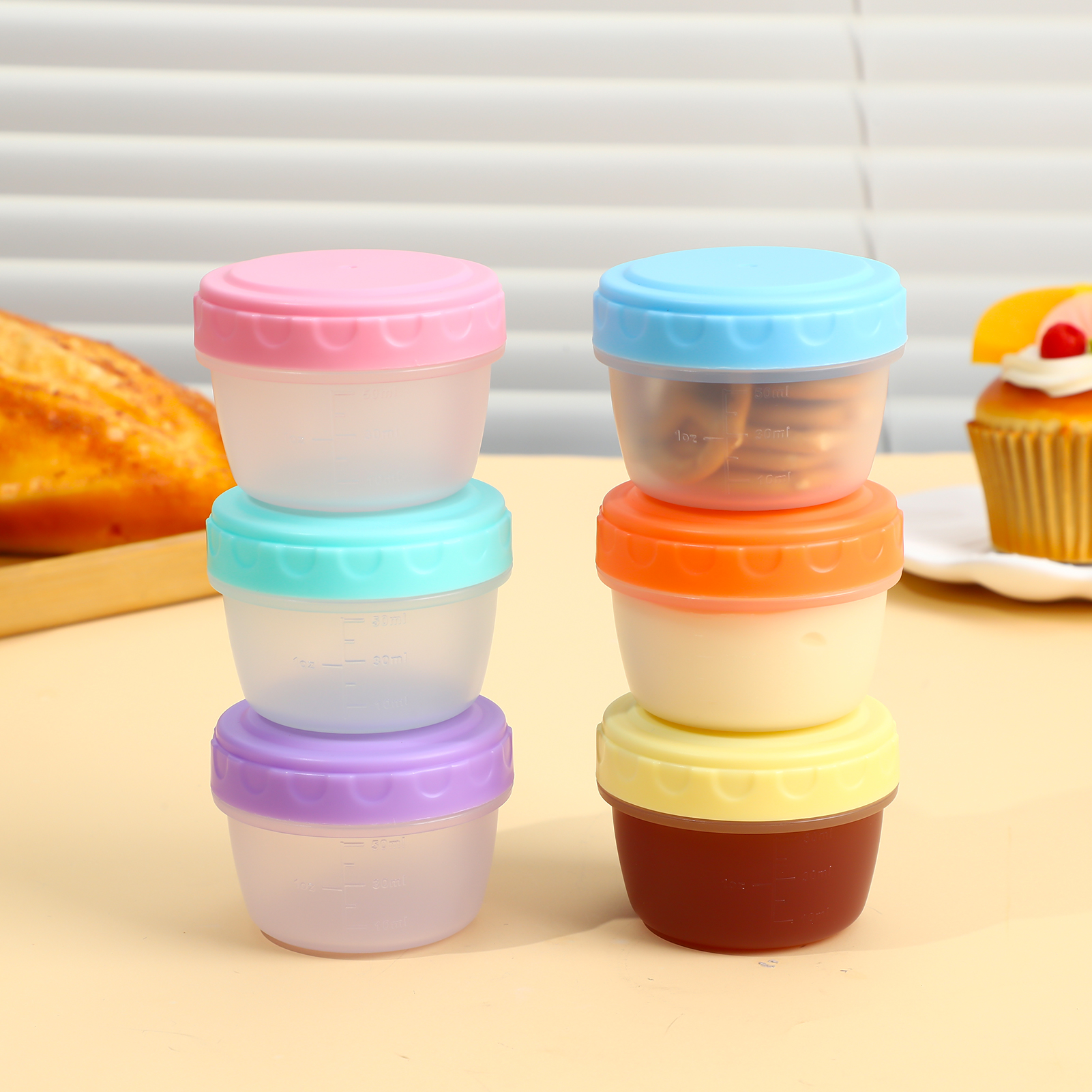 AOWOO 18 Pack 2.7 Oz Salad Dressing Container To Go with Lids, Plastic Reusable Condiment Cups Containers, Dishwasher and Microwave Safe Tiny Sauce Containers