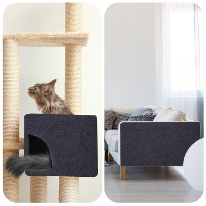 LUIISIS Cat Scratch Furniture Protector, 15.75" x 78.74" Couch Protector from Cat Claws, DIY Cat Couch Protector from Cat Claws for Leather,Wood,Textile Fabrics