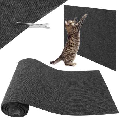 LUIISIS Cat Scratch Furniture Protector, 15.75" x 78.74" Couch Protector from Cat Claws, DIY Cat Couch Protector from Cat Claws for Leather,Wood,Textile Fabrics