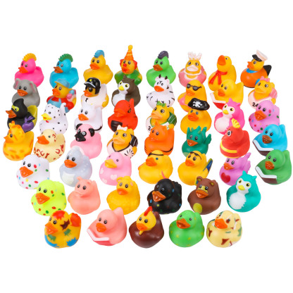 sixwipe 50 Pack Rubber Ducks Bath Toy for Kids, Assortment Duckies for Jeep, Jeep Ducking Pool Floater Ducky, Kids Bath Pool Toys Birthday Gifts Party Favors