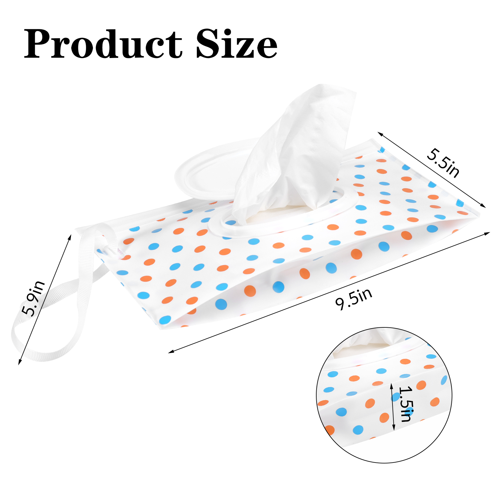 Topekada 8 Pack Baby Wipe Pouch Bags, Baby Wipe Dispenser, Portable Refillable Wipe Holder, Reusable Baby Wipes Container, Wet Wipe Pouch for Home, Travel