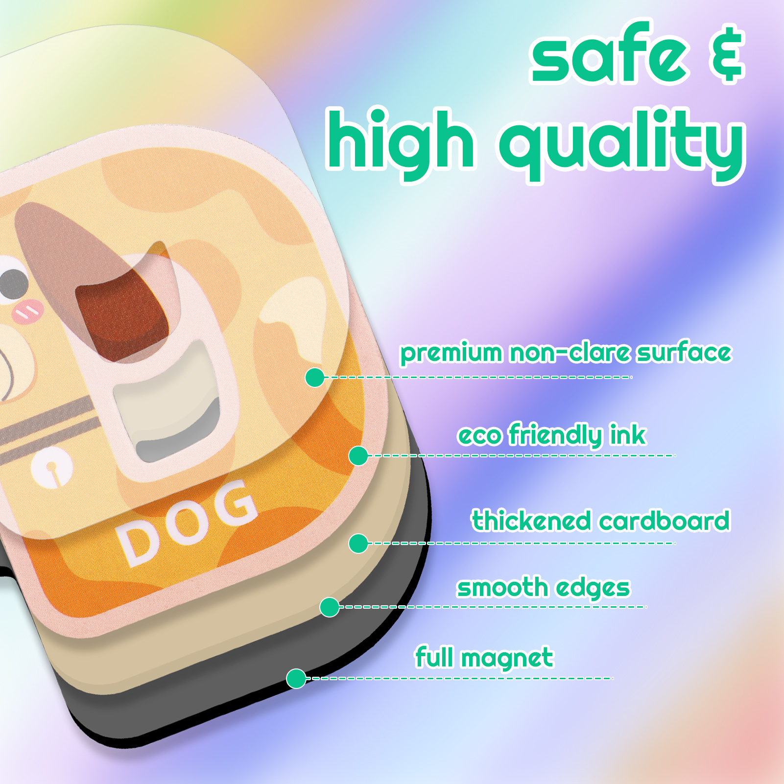 sixwipe 52 Pcs Magnetic Letters and Numbers, Colorful ABC Animal Alphabet Fridge Magnets, Educational Spelling Learning Game Toys for Kids, Toddlers 3+ Years Old