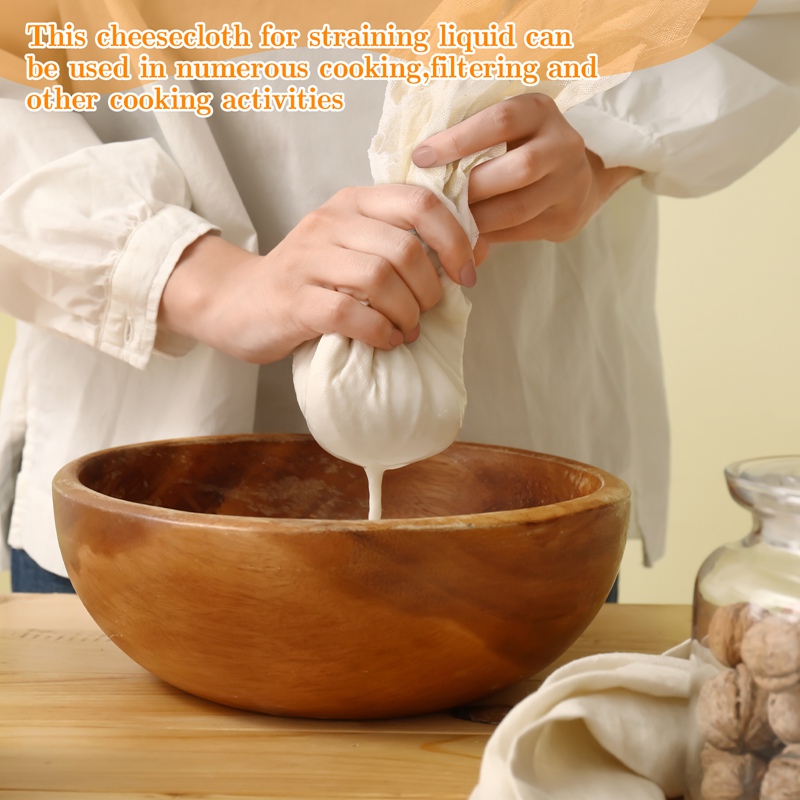 Reusable Cheesecloth 12 Pack, Unbleached Cotton Muslin, 20x20 Inch, Grade 100 for Straining Yogurt, Making Cheese, Nut Milk, and Cooking