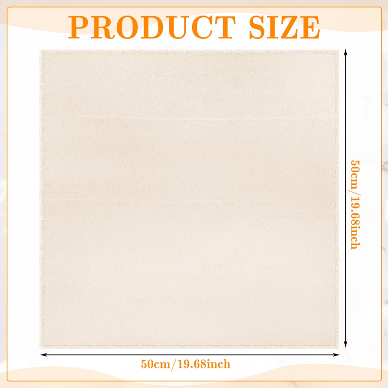 Reusable Cheesecloth 12 Pack, Unbleached Cotton Muslin, 20x20 Inch, Grade 100 for Straining Yogurt, Making Cheese, Nut Milk, and Cooking