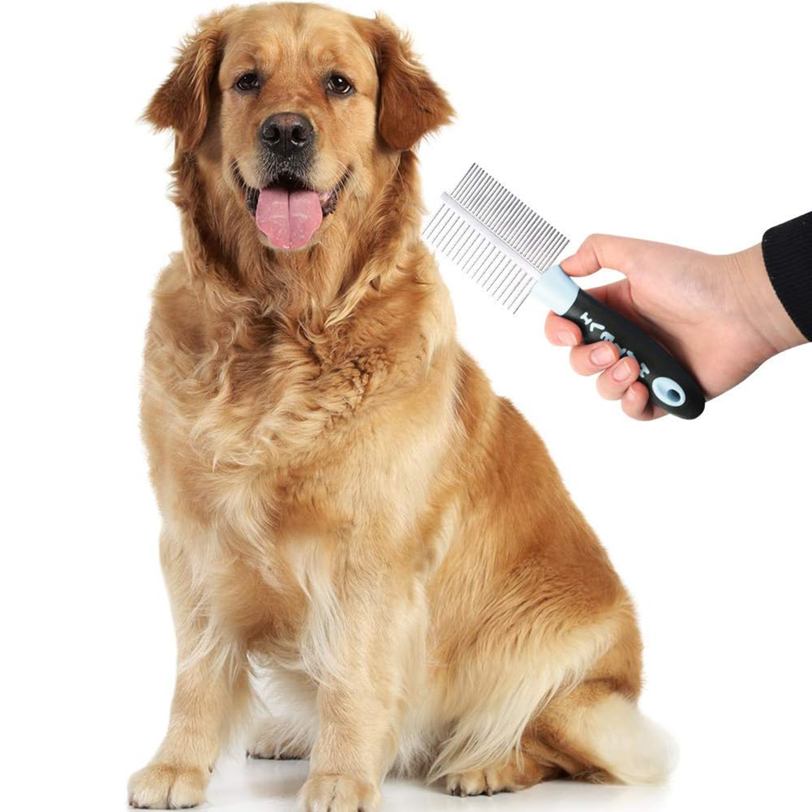 Topekada Slicker Dog Comb and Brush for Long Hair,Gently Dog Hair Brush and Sturdy Double Sided Grooming Comb,Puppy Hair Pin Brush for Small Medium Large Pets with Long Hair