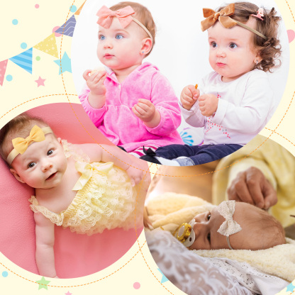 Bocaoying 20 Pcs Baby Girls Bows Headbands, Elastic Ribbon Hairbands Set, Soft Stretchy Hair Accessories for Newborns Infants Toddlers, Orange Pink Red Yellow White Blue Green Purple, 3.5"x2" Bow