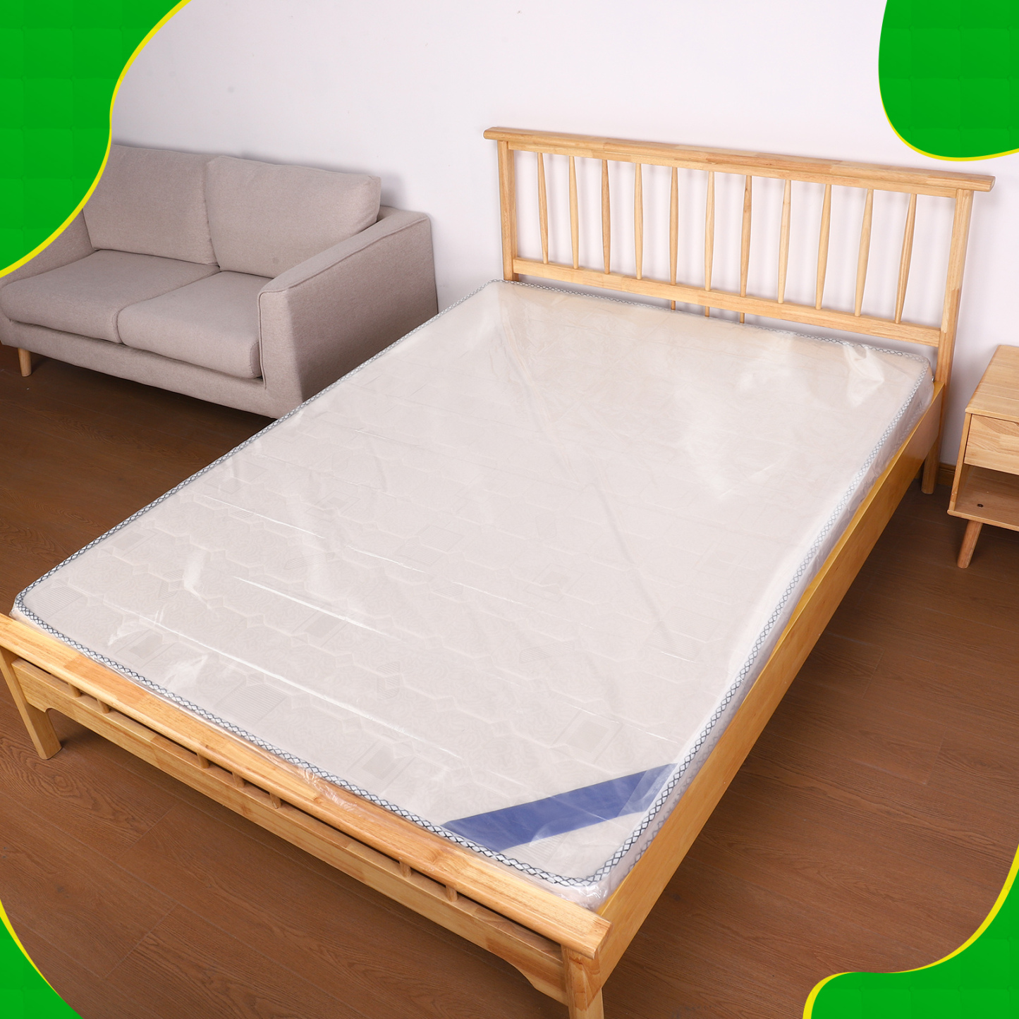 Armscye 2 Pack California King Mattress Bag for Moving Storage, 200 x 240 x35 cm Plastic Mattress Storage Bags for Moving, 3 MILs Thickened Reusable Mattress Storage Covers