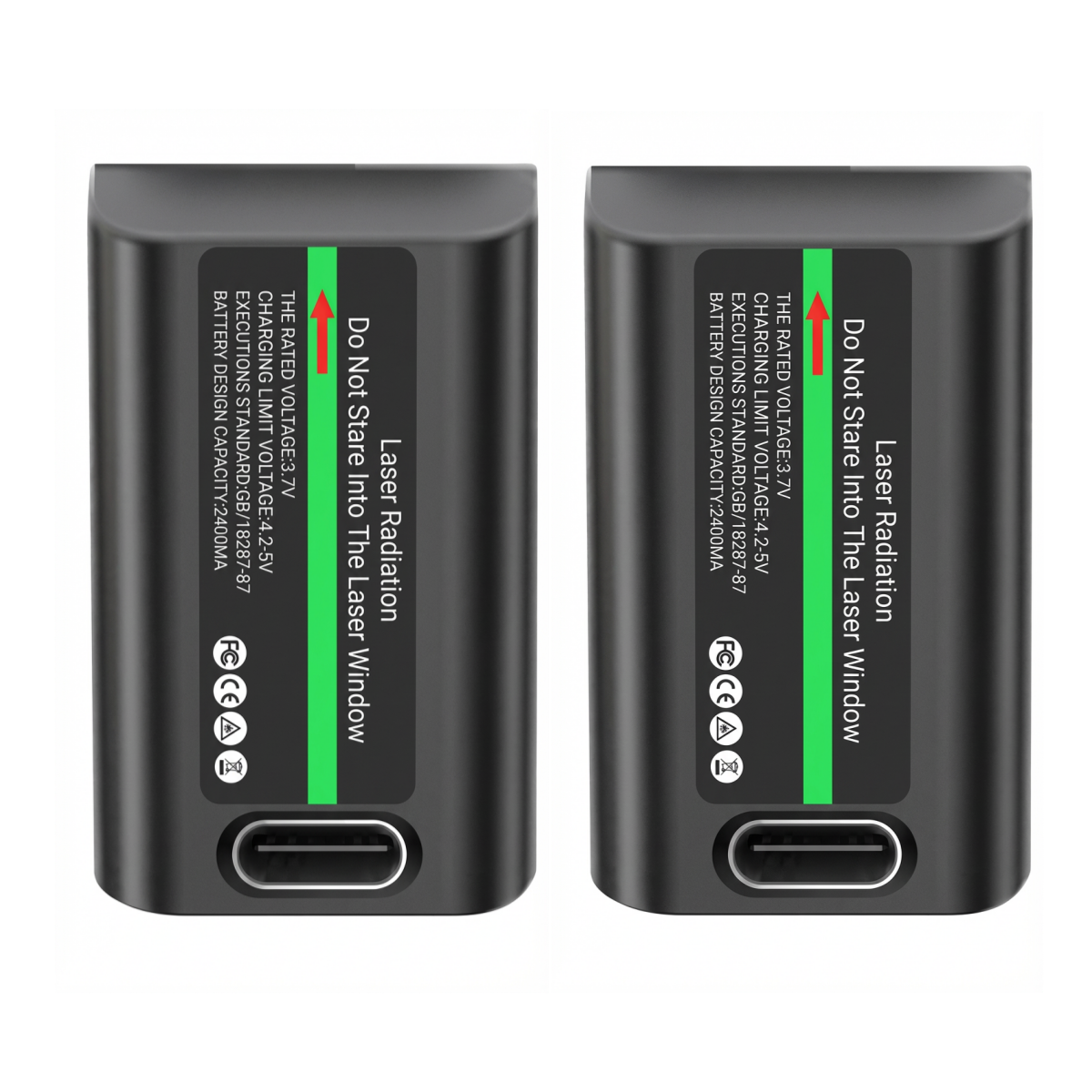 Extra-Akku-Set – 2 × 4000 mAh