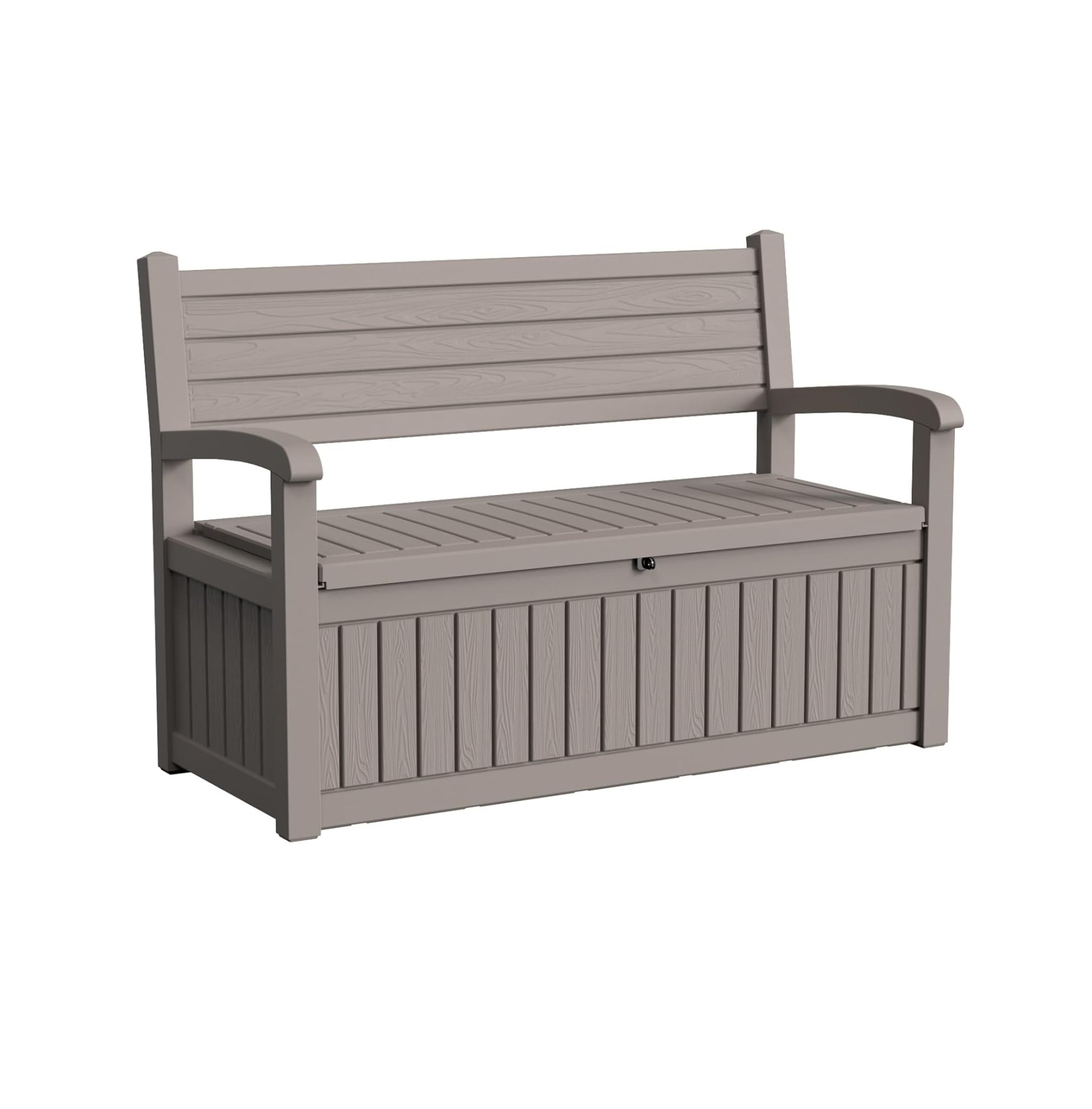 80 Gallon Outdoor Storage Bench Deck Box Waterproof Lockable, Outdoor Storage Furniture for Patio, Garden and Porch, Tools and Cushions