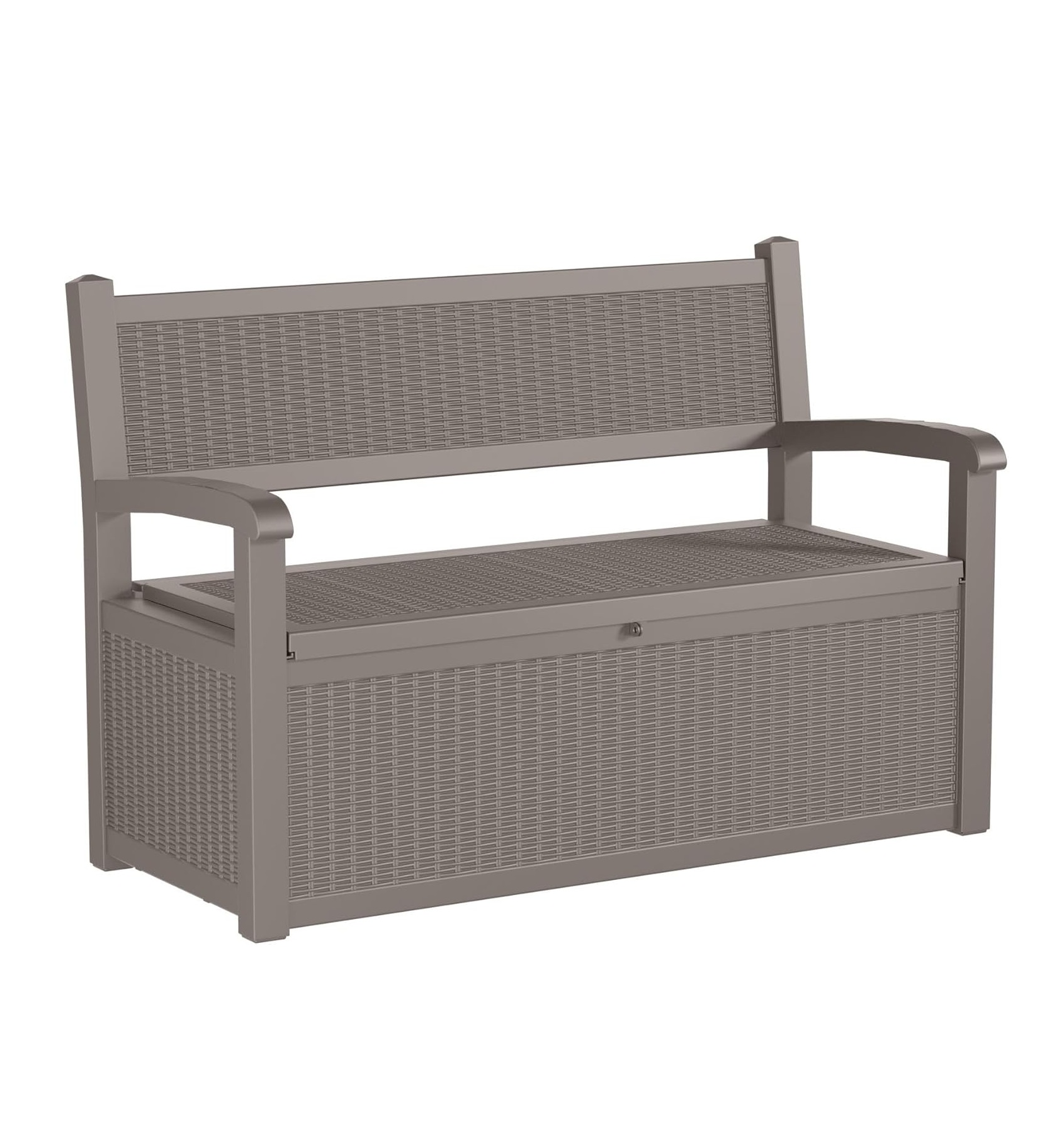 80 Gallon Outdoor Storage Bench Deck Box Waterproof Lockable, Outdoor Storage Furniture for Patio, Garden and Cushions