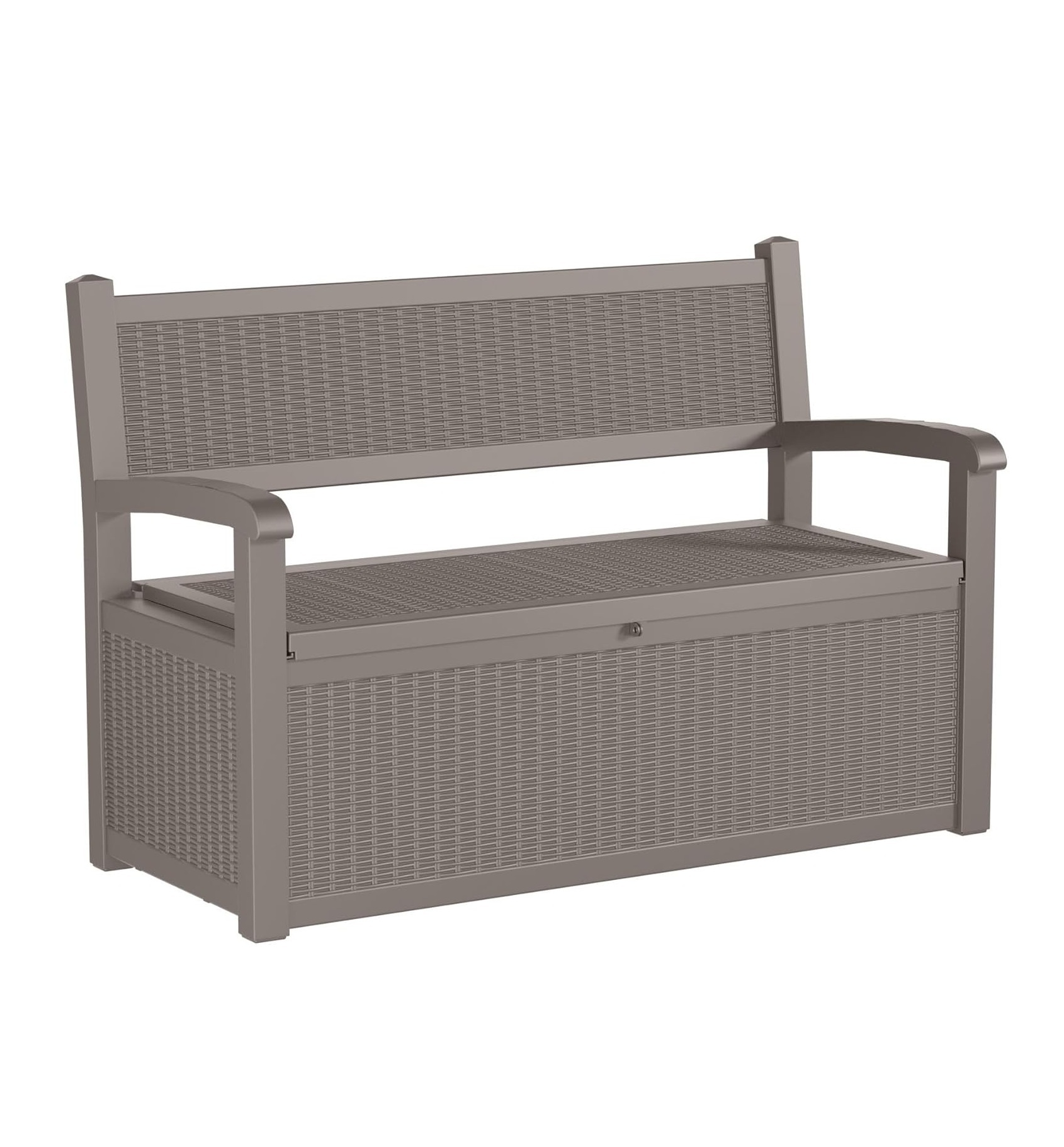 80 Gallon Outdoor Storage Bench Deck Box Waterproof Lockable, Outdoor Storage Furniture for Patio, Garden and Cushions