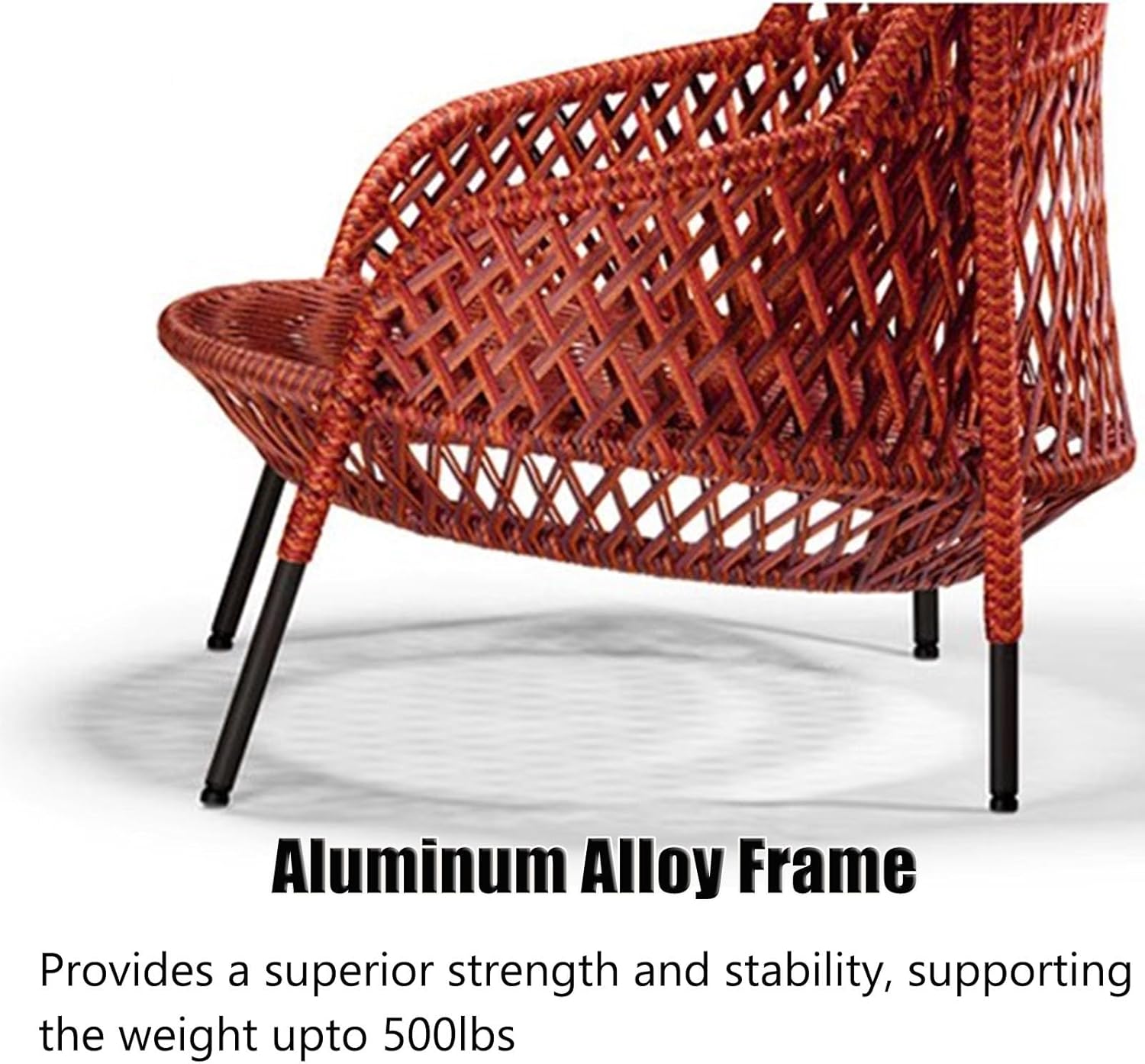 PE Wicker Patio Furniture Set for 3