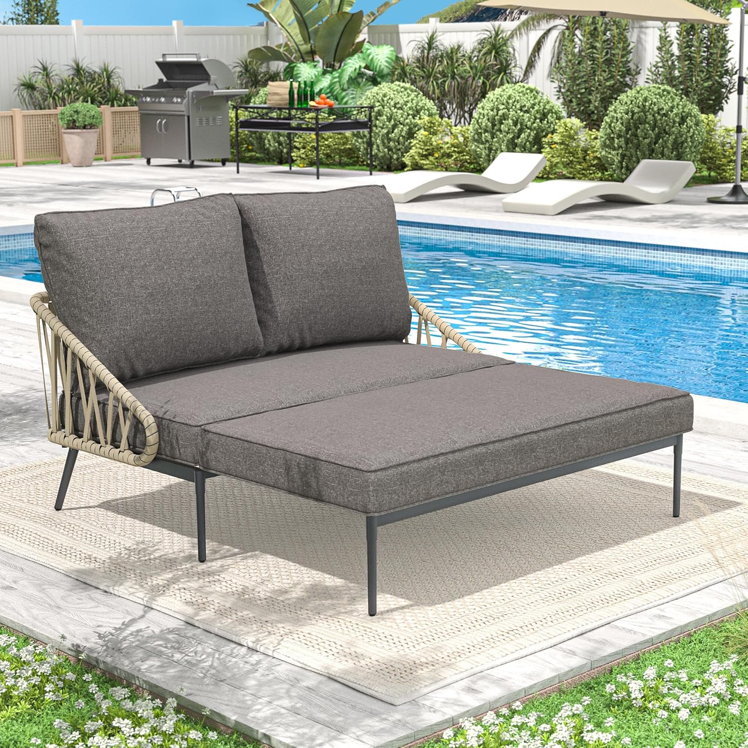 Patio Adjustable 2-Person Daybed